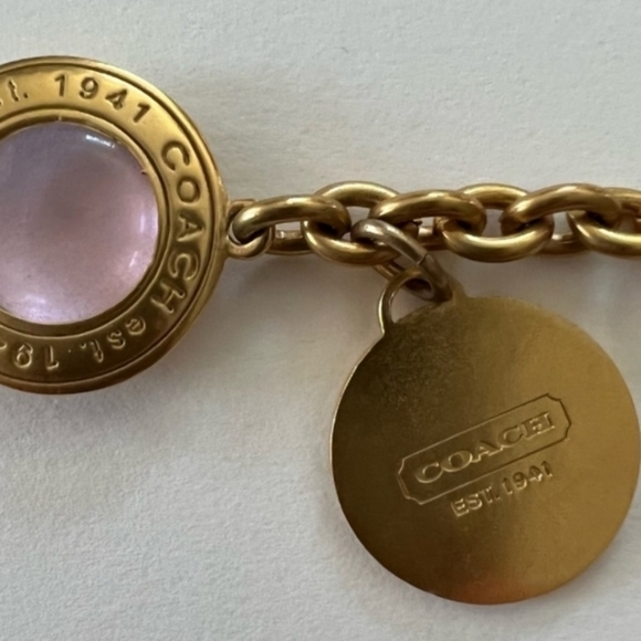 Coach Rare Ltd Edition Daphne Snaphead Medallion Cabochon Neckalace - Picture 2 of 8